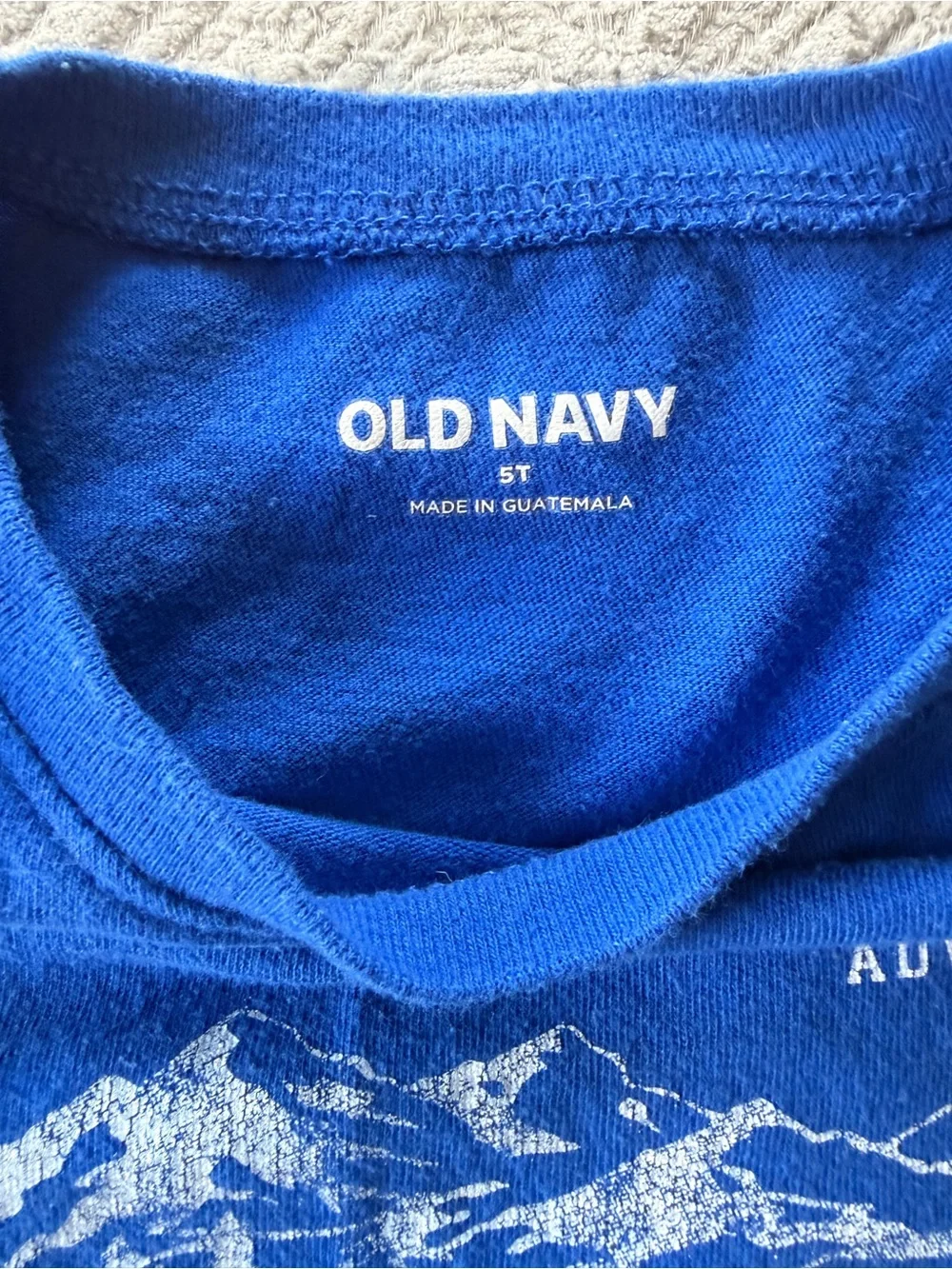 Old Navy Toddler Boys 5T Blue Adventure tee